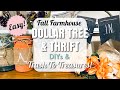 DOLLAR TREE &amp; THRIFT FALL FARMHOUSE TRASH TO TREASURE DIYS! PINTEREST INSPIRED DIY Challenge!