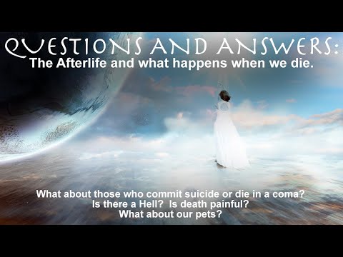 Q&A: THE AFTERLIFE - WHAT HAPPENS WHEN WE DIE? (Suicide...Coma...Is it Painful...What about pets?)