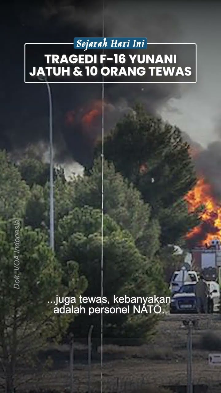 Tragedi Pesawat F-16 Yunani Jatuh di Pangkalan Udara NATO Tahun 2015, Tewaskan 10 Orang Personel