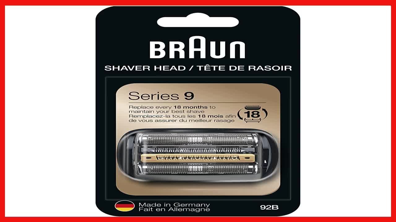 Great product Braun Electric Shaver Head Replacement Part 92B Black