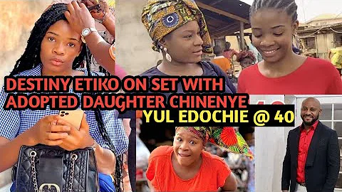 Destiny Etiko on Set with her Adopted Daughter Chinenye, Yul Edochie Celebrates 40th Birthday