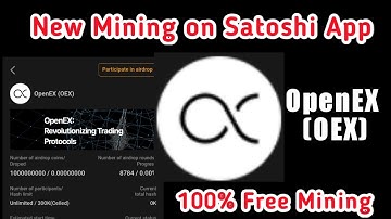 New Mining Token on Satoshi App (OpenEX)