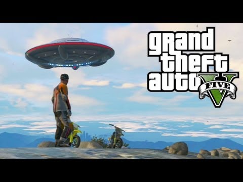 Easter Egg do Disco Voador (OVNI) no GTA5: UFO, Alien no Grand Theft Auto V - Xbox 360 / PS3