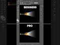Beginner vs Pro Gradient Trick in Adobe Illustrator 😱 #Shorts #adobeillustrator