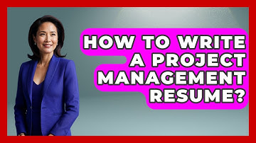 How To Write A Project Management Resume? - Job Success Network