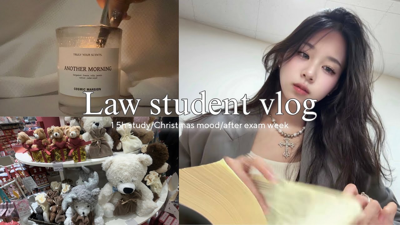 law school exam week｜試験期間と解放、冬の日常ルーティン☃️