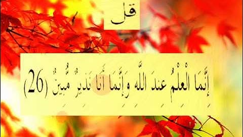القران الكريم سورة الملك الأية 26.wmv