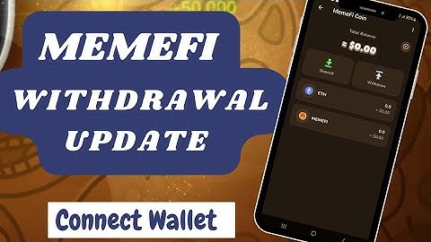 MEMEFI WITHDRAWAL UPDATE || HOW TO CREATE YOUR MEMEFI WALLET TO EARN MONEY WHEN IT LISTS