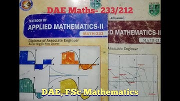 DAE Mathematics 233/212 Exercise No . 1.2  Question No. 2 (v) part Chapter  No 1 2nd year Maths