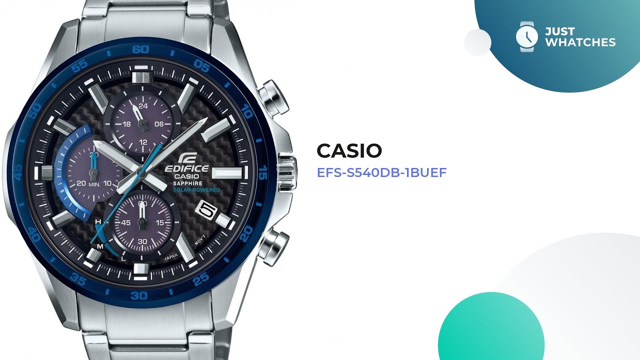 Casio EFS-S540DB-1BUEF Watches for Men Detailed Specs, in 360, Features -  YouTube