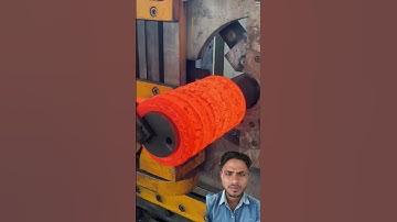 Make in China super big sizes springs making process inside the factory #machine #process #springs