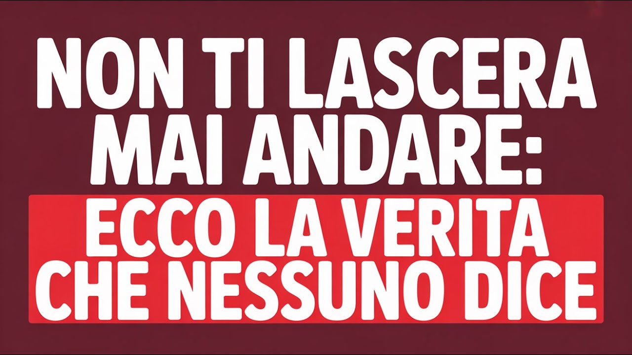 La verità sul perché questa persona non ti lascerà mai andare