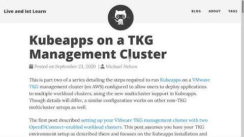 Multi-cluster Kubeapps running on VMware Tanzu Kubernetes Grid