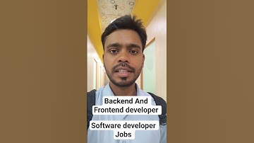 backend developer and Frontend developer #softwaredeveloper #softwareengineer #noida #jobsearch