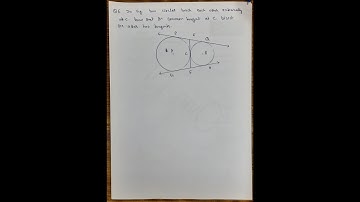 Q 6Two circles touch each other externally at C . Prove that the common tangent at c bisect