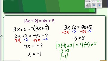 1-6 Part 2 Absolute Value Equations with Extraneous Solutions