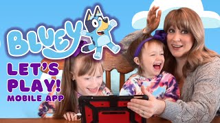 It’s a BLUEY PARTY! Birdie and Dove Play the Bluey: Let’s Play Game App for Kids