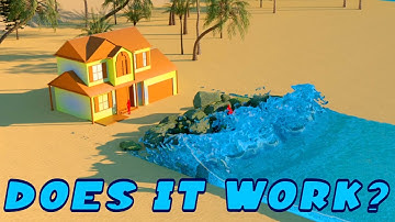 The Best And The Worst Coastline Protection Barrier | Water Simulation