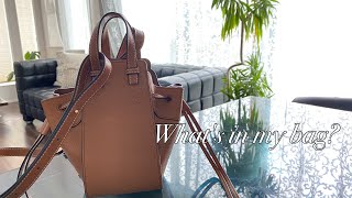 【バッグの中身】意外と大容量!!LOEWEハンモックミニ/お友達とお洒落カフェでランチ