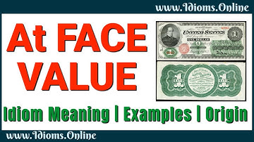 At Face Value Meaning | English Idioms | Examples and Origin
