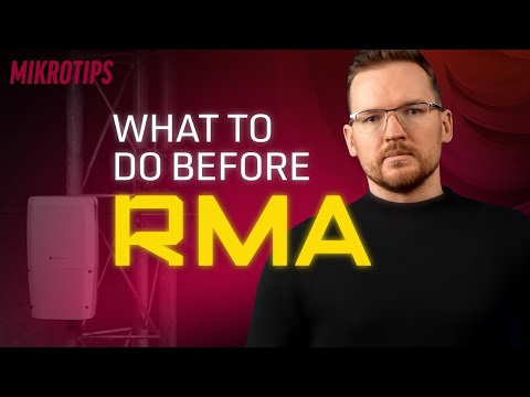 How to troubleshoot before RMA