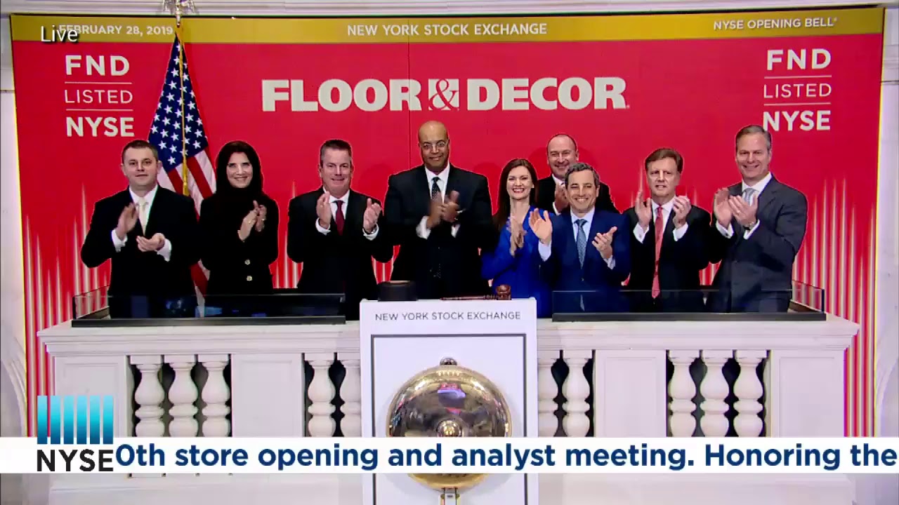 FLOOR & DECOR (NYSE: FND) RINGS THE NYSE OPENING BELL® - YouTube