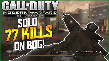 MWR: *SOLO* 77 KILLS on Bog w/M16A4 - My Thoughts on IW + MWR This Year