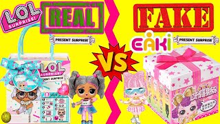Fake lol vs Real lol present surprise side by side unboxing! Fake lol eaki vs real lol yayday tv