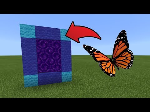 How To Make a Portal to the Butterfly Dimension in MCPE (Minecraft PE)