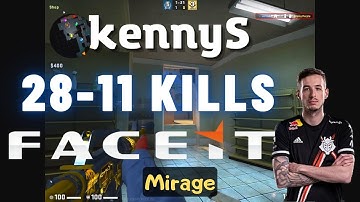 CSGO POV kennyS (28-11) (Mirage) 𝙒𝙞𝙣 (16-5) / Faceit