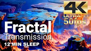 Fractal Transimission | 12 Min Fractal Mountain Journey – Ambient Electro Deep Sleep