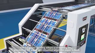 HD introduction video/Youbond 1450HGS Servo Type Laminating Machine with stacker