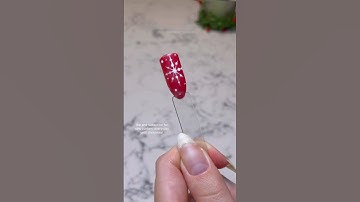 nailmas day 9/54- easy snowflake tutorial | step by step diy nail art | #nails #tutorial #christmas