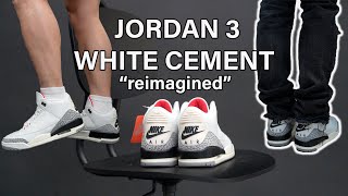 REJOICE! 500k pairs!? The Jordan 3 White Cement Reimagined | Unboxing, Review and On Foot
