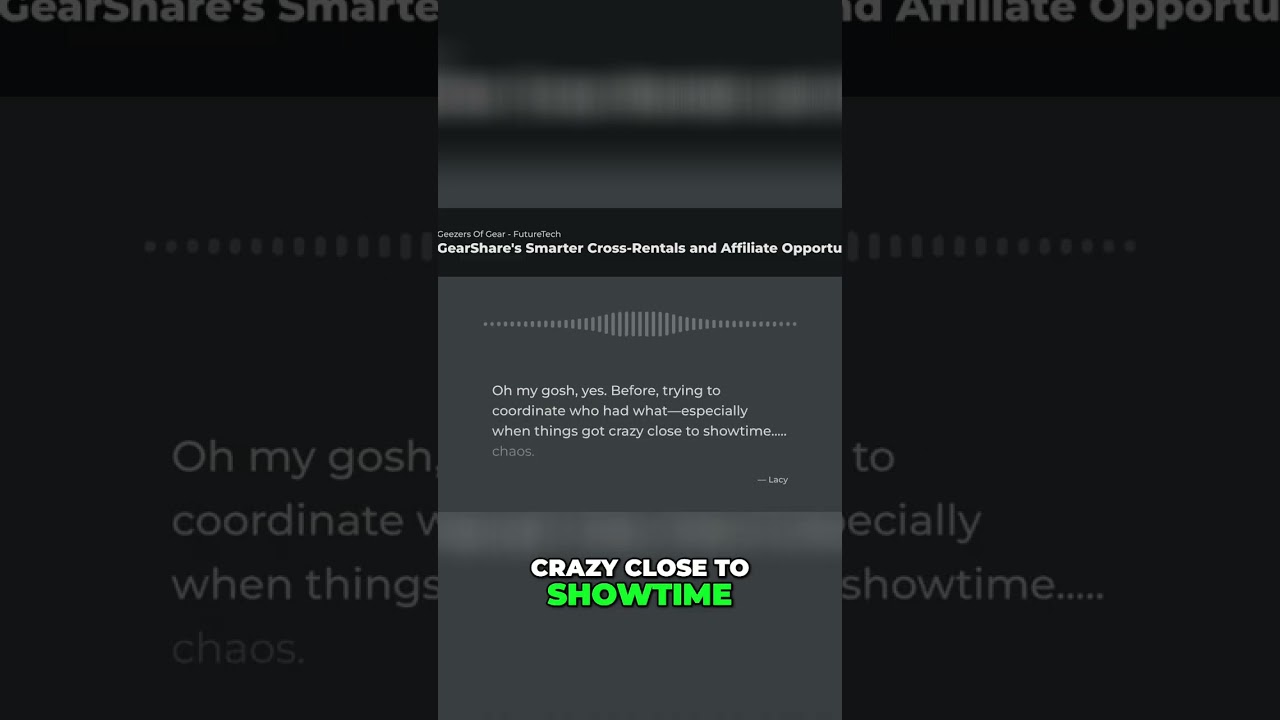 GearShare: Streamline Event Logistics with Ease! #shorts