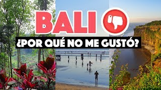 Lo malo y feo de visitar Bali