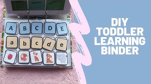 Toddler Learning Binder part 1/Learn to make it /preschool fun activity