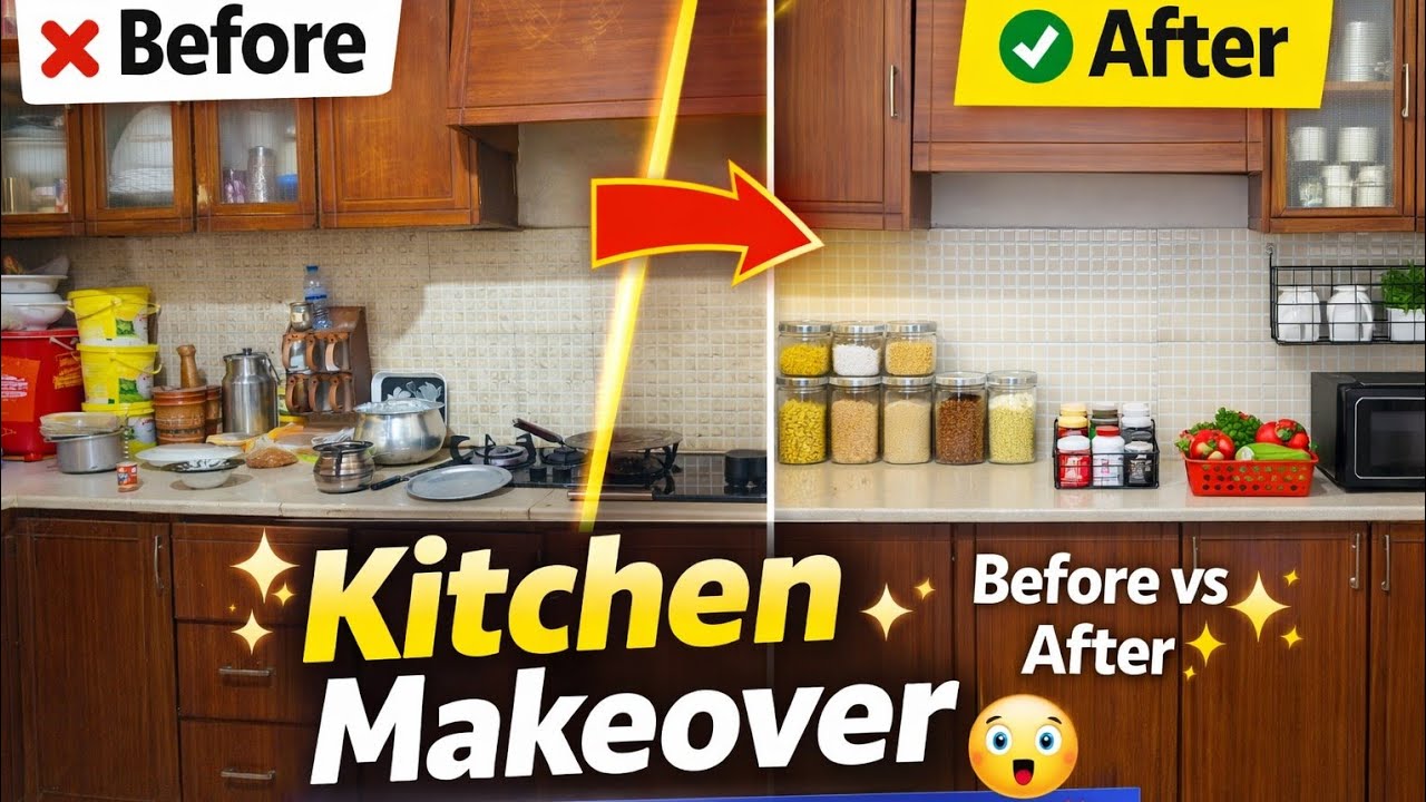Kitchen Ko Organize Kaise Karein 😲 | Easy & Amazing Ideas Ambala sister vlog 
