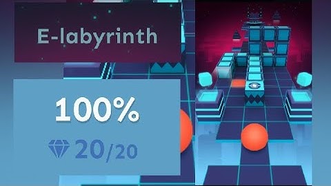 Rolling Sky Level 9 E-labyrinth All Gems [⭐⭐⭐⭐⭐]