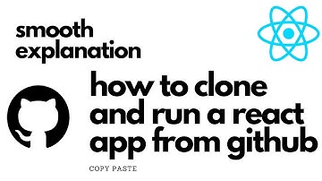 How to CLONE a React app from Github and run