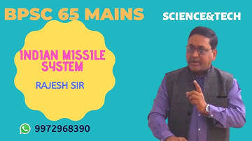 Indian Missile System-Science&Tech-Rajesh Sir-BPSC 65 Mains| Saarthak Samwad