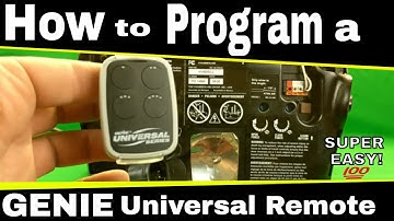 How to Program a Genie Universal Remote to a Chamberlain LiftMaster and More!