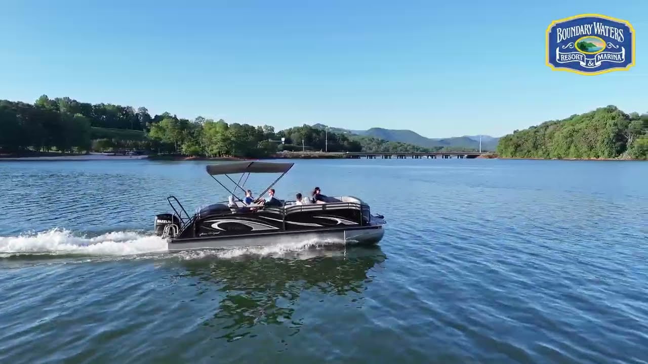 TriToon Boat Rentals at Boundary Waters Resort & Marina on Lake