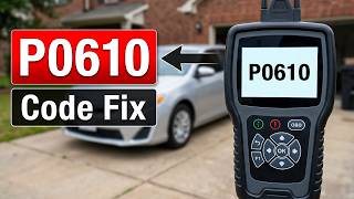 How To Fix P0610 code - Control Module Vehicle Options Configuration Error