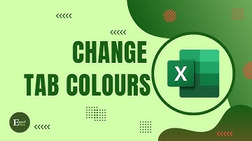 How to Change Tab Colour in Excel | Excel Tutorials No 21