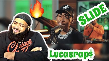 Lucasraps - Slide (Live Performance) | AMERICAN REACTS