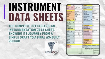 The Full Lifecycle of an Instrument Data Sheet: From Draft to As-Built