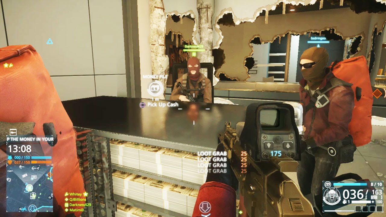 Battlefield Hardline Multiplayer BLOOD MONEY Gameplay - Criminals Stealing Money! Blood Money 101 battlefield hardline gameplay multiplayer pc
