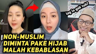 Seleb Tiktok Non-Muslim Diminta Pake Hijab Eh Malah Kebablasan! Log In Islam?