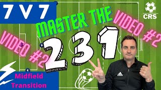 7v7 Soccer 2-3-1 Video #2: Midfield Transition